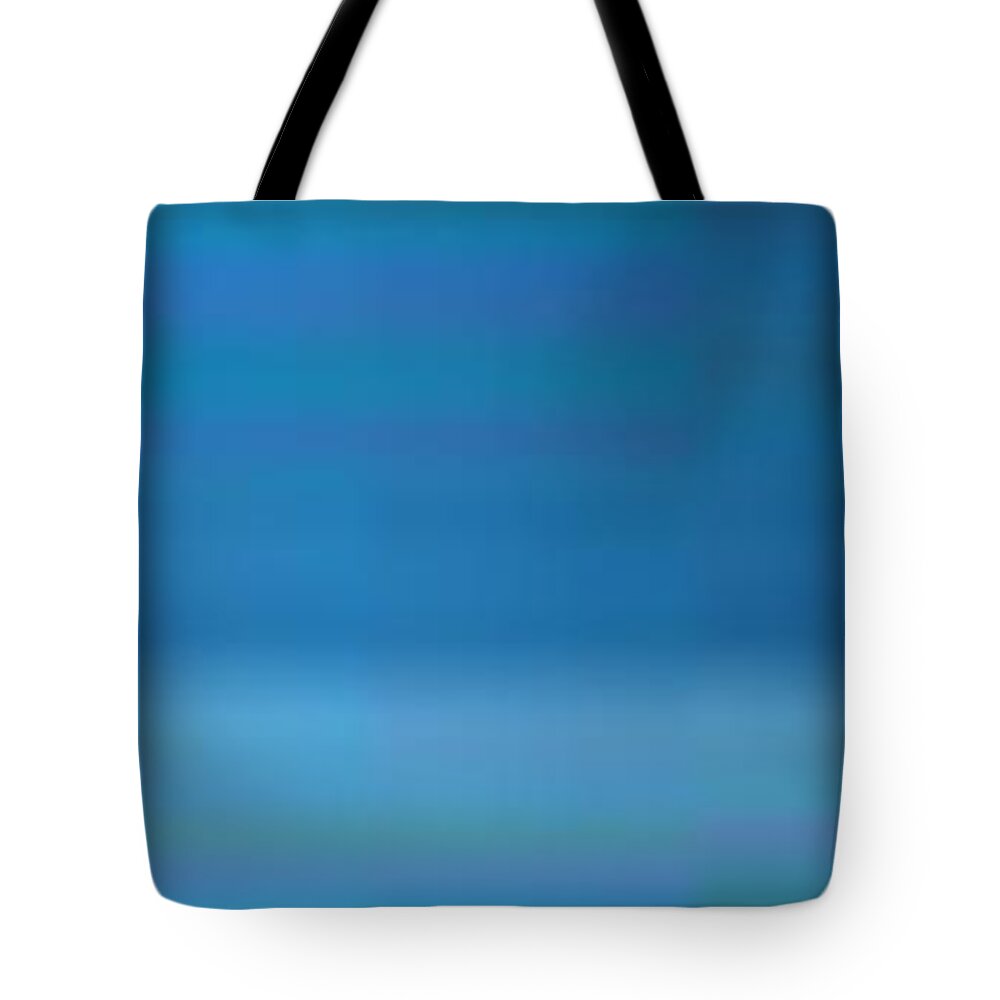 Oil Tote Bag featuring the painting Blue Angular by Matteo TOTARO