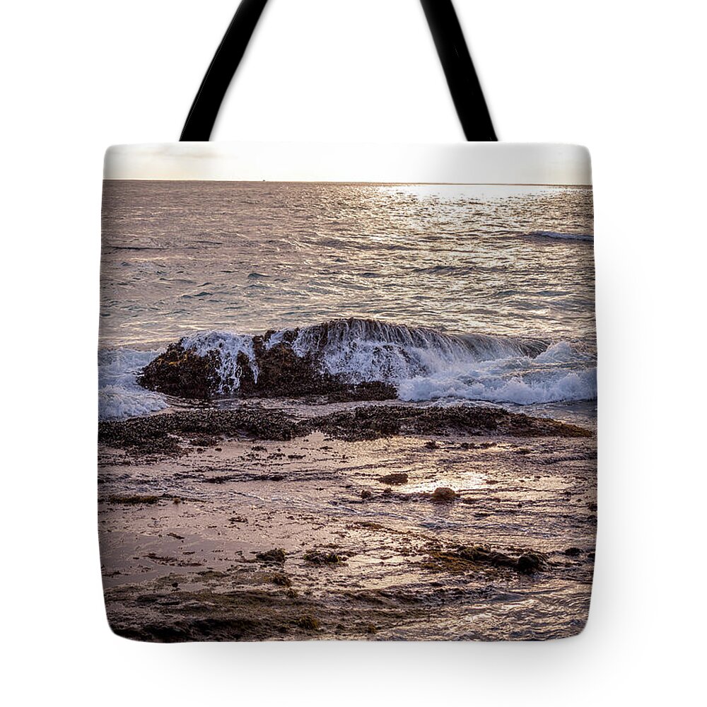 Ocean Tote Bag featuring the photograph Blue Falls by Aaron Burrows