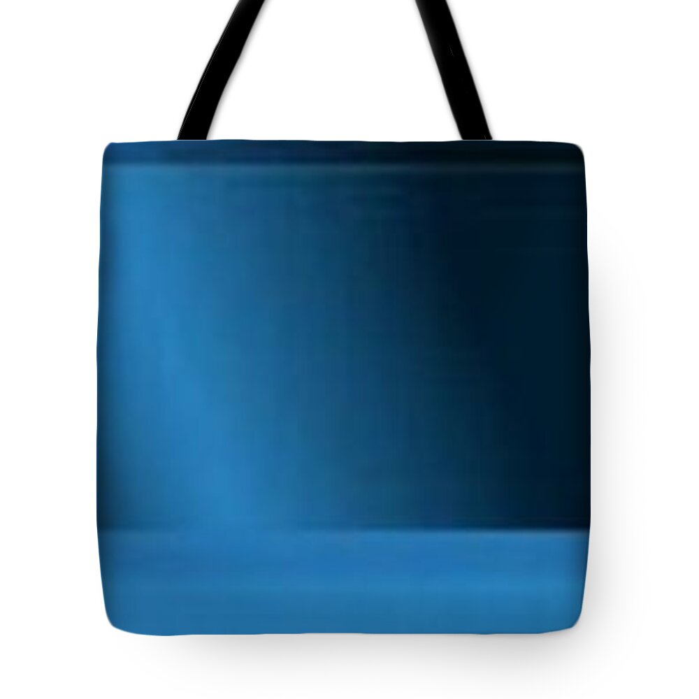Oil Tote Bag featuring the painting Blue Light by Archangelus Gallery