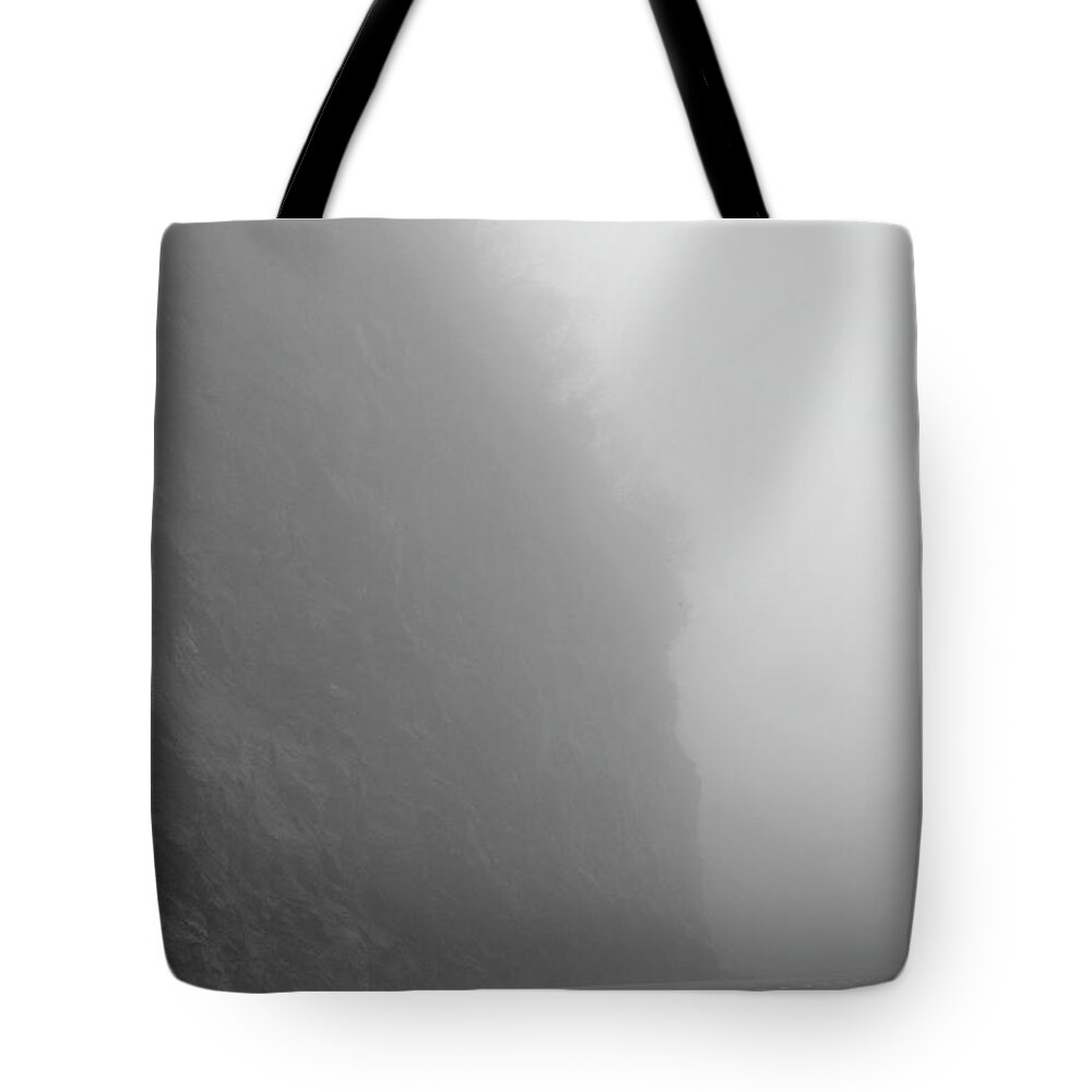 Blue Ridge Parkway Tote Bag featuring the photograph Blue Ridge Parkway Fog 01 by Nunweiler Photography