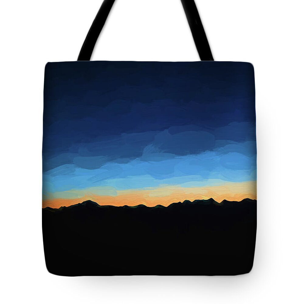 Glacier National Park Tote Bag featuring the photograph Blue Sunset Glacier National Park 101 by Rich Franco
