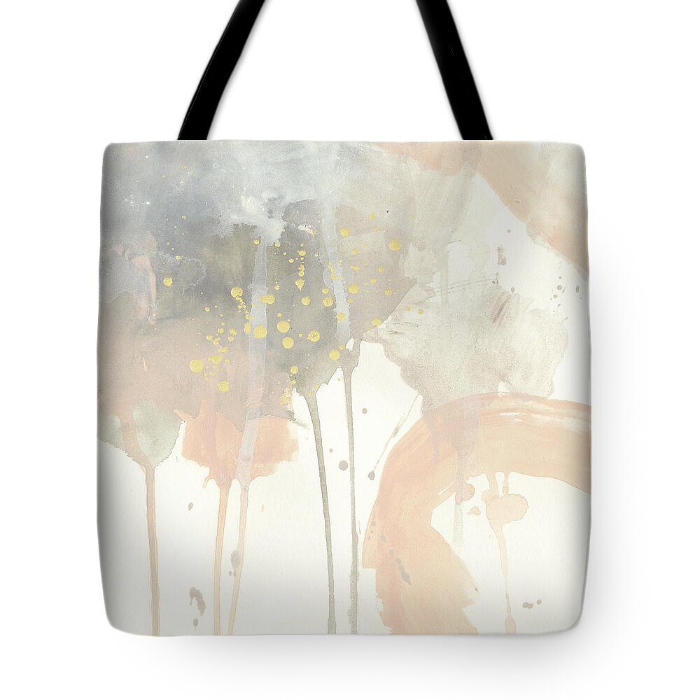 Abstract Tote Bag featuring the painting Blush Beacon I by June Erica Vess