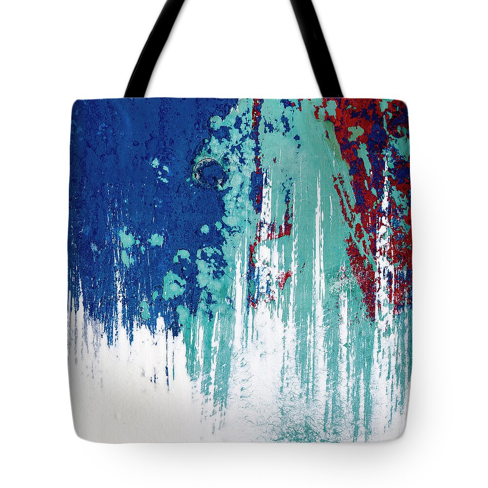 Weathered Tote Bag featuring the photograph Boatyard Art by Carol Leigh