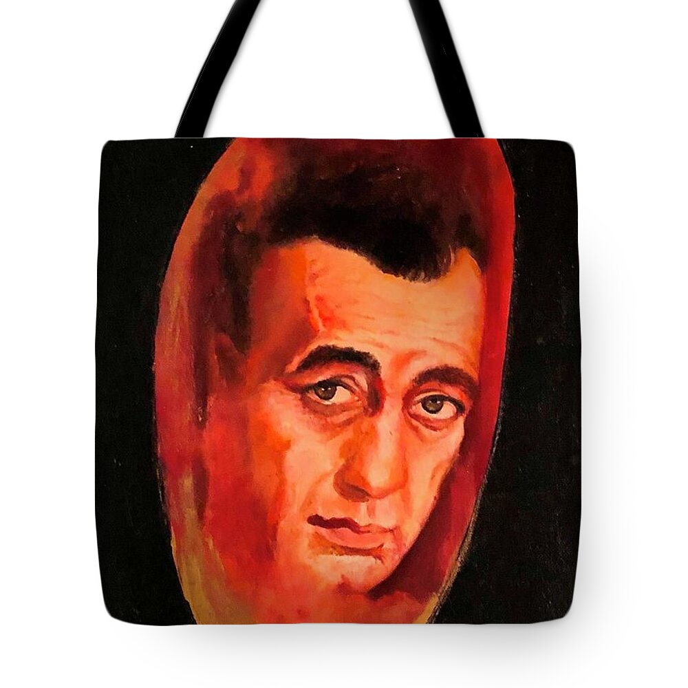 Humphreybogart Tote Bag featuring the painting Bogey by Jordana Sands