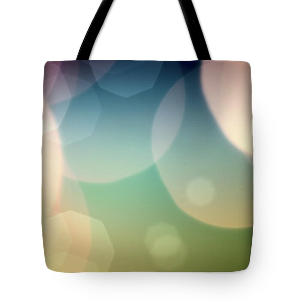Orange Color Tote Bag featuring the photograph Bokeh Lights by Loops7