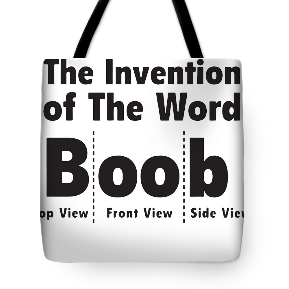 Boob Top Front Side View The Funny Vest Tank Top Me Boob Tote Bag