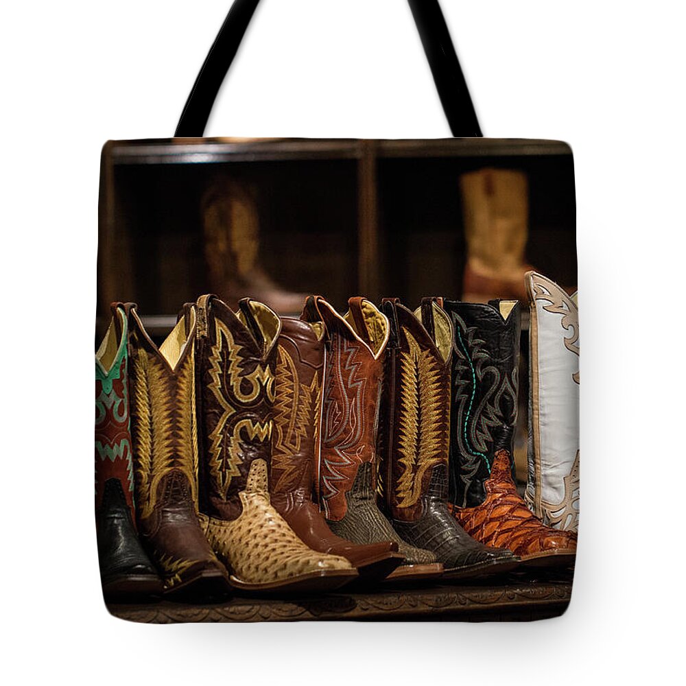 Cowboy Boots Tote Bag featuring the photograph Boots by KC Hulsman