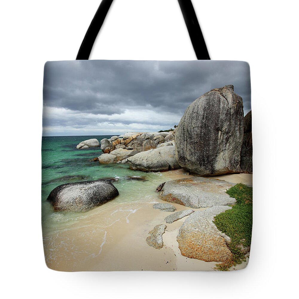 Dramatic Landscape Tote Bag featuring the photograph Boulders Beach, Simons Town South Africa by Alvarez
