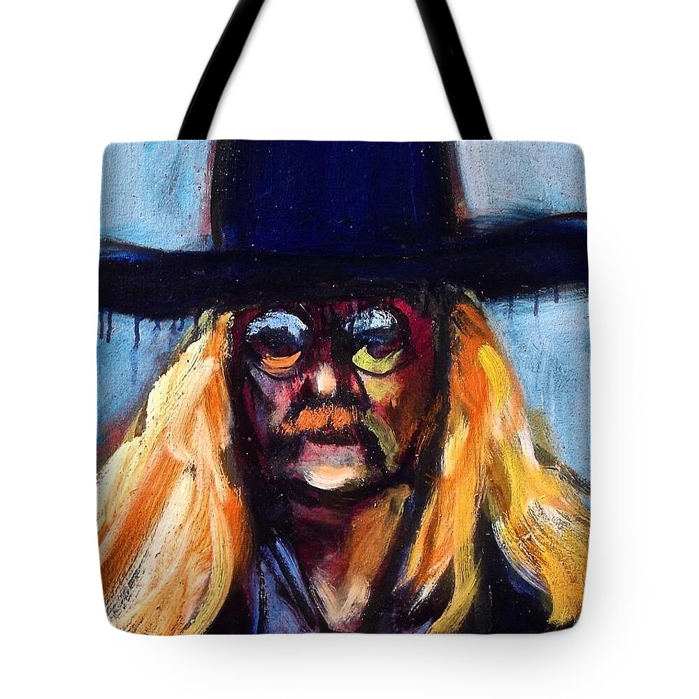 Painting Tote Bag featuring the painting Brautigan by Les Leffingwell