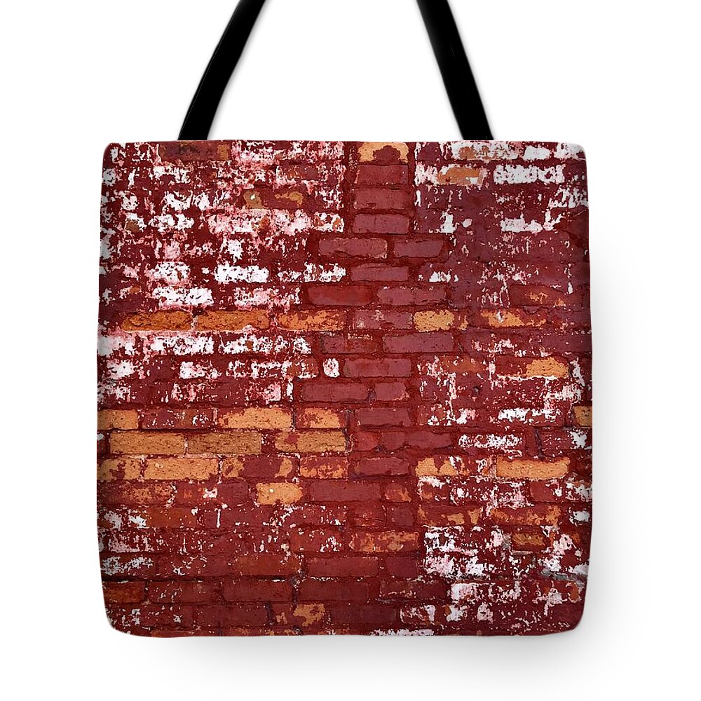Brick Wall Tote Bag featuring the photograph Brick Wall by Flavia Westerwelle