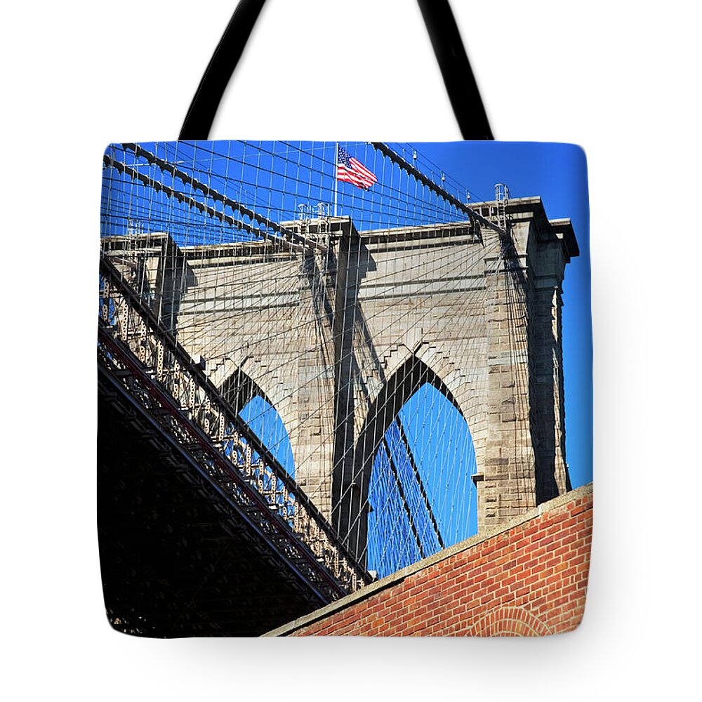 Arch Tote Bag featuring the photograph Bridge by Fotog