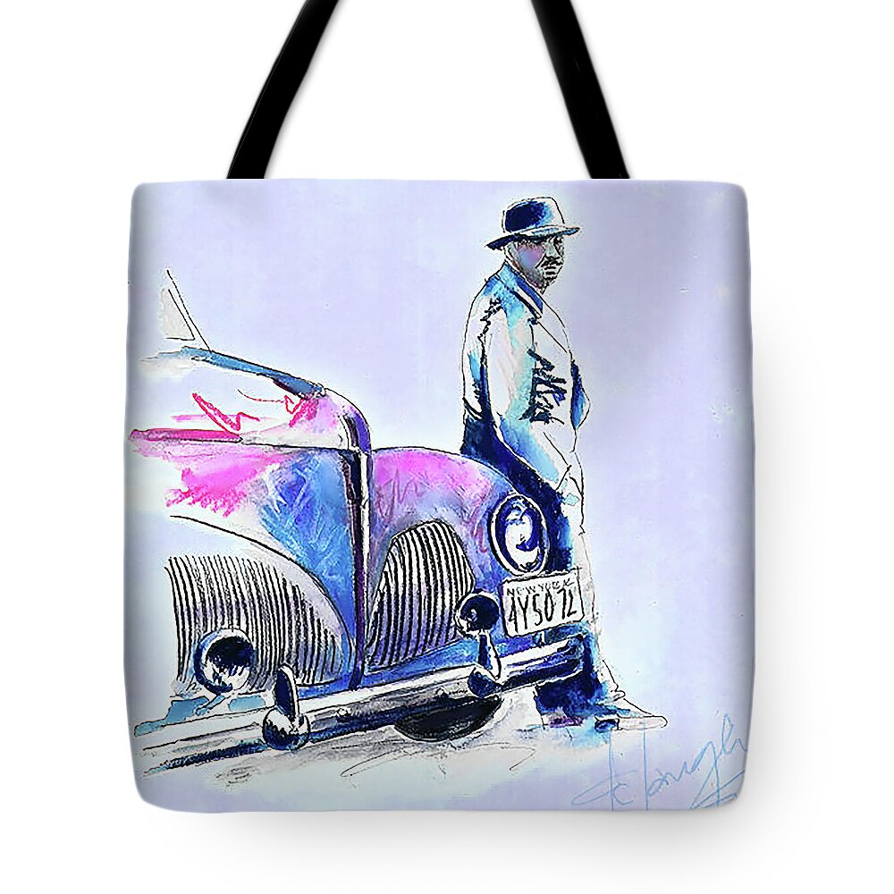 Brooklyn Tote Bag featuring the painting Brooklyn by DC Langer