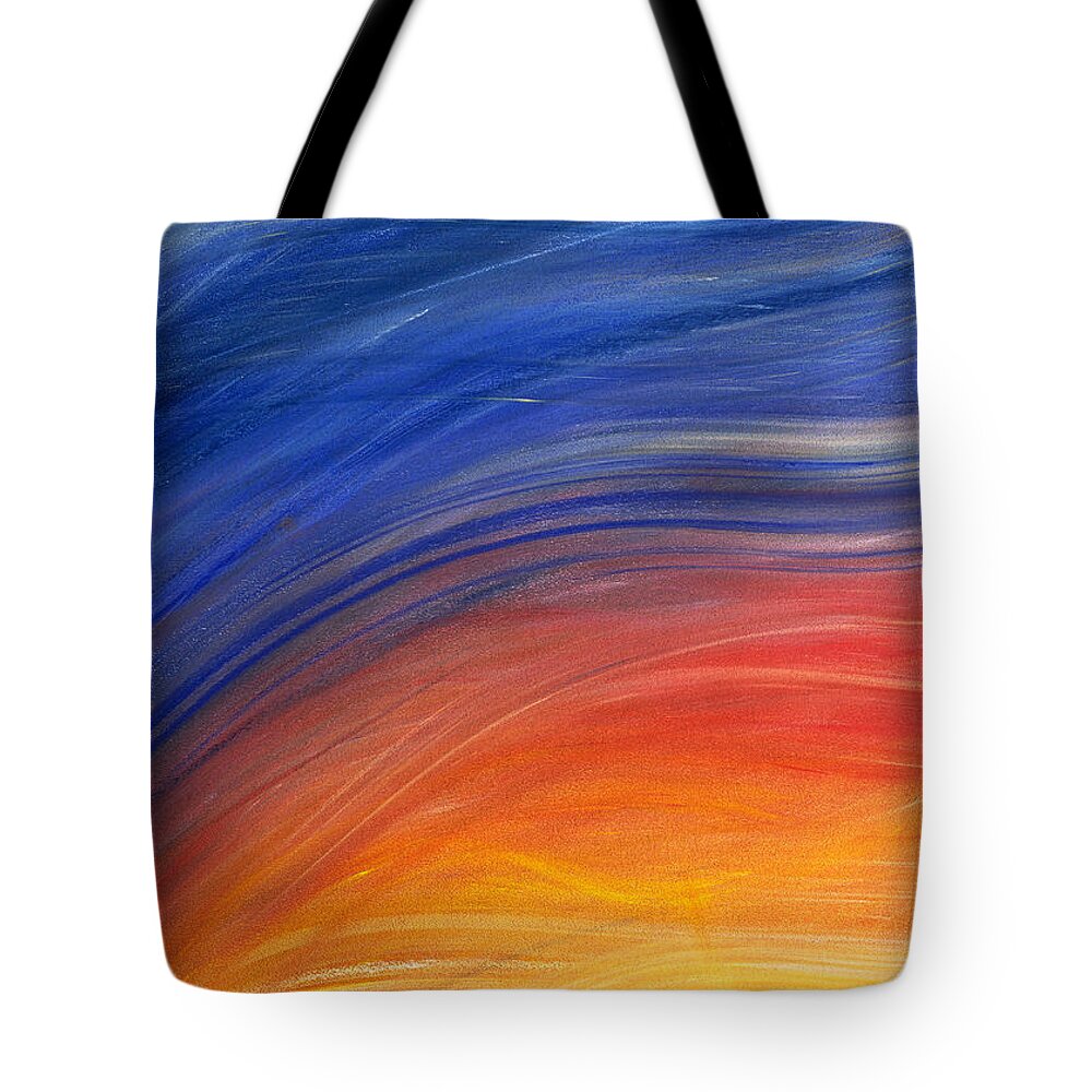 Orange Color Tote Bag featuring the photograph Brush Strokes Painted In Shades Of by Frederic Cirou