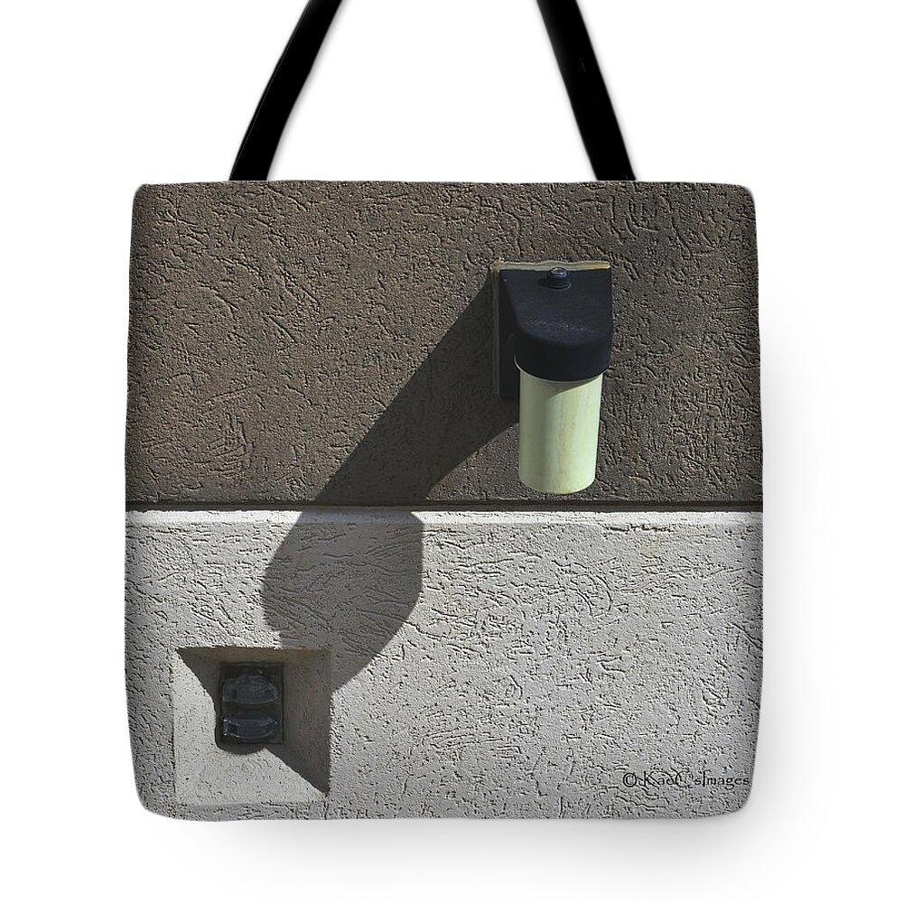Light Tote Bag featuring the photograph Building Light and Outlet by Kae Cheatham