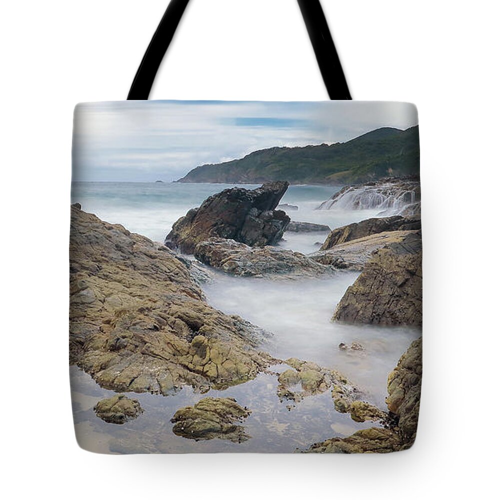 Burgess Beach Forster Tote Bag featuring the digital art Burgess Beach Forster 827 by Kevin Chippindall