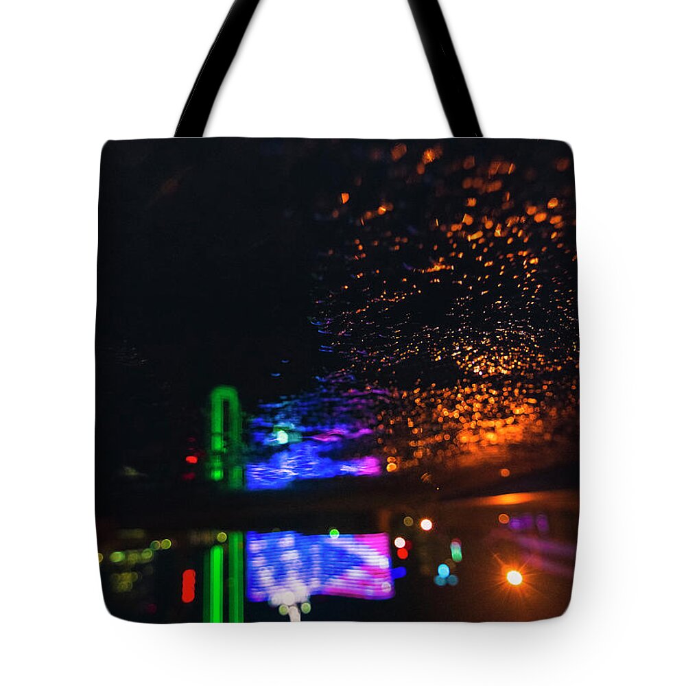 Burning Tote Bag featuring the photograph Burning Banner by Peter Hull