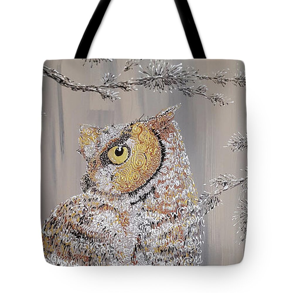 Cailleach Tote Bag featuring the painting Cailleach by Cheryle Gannaway