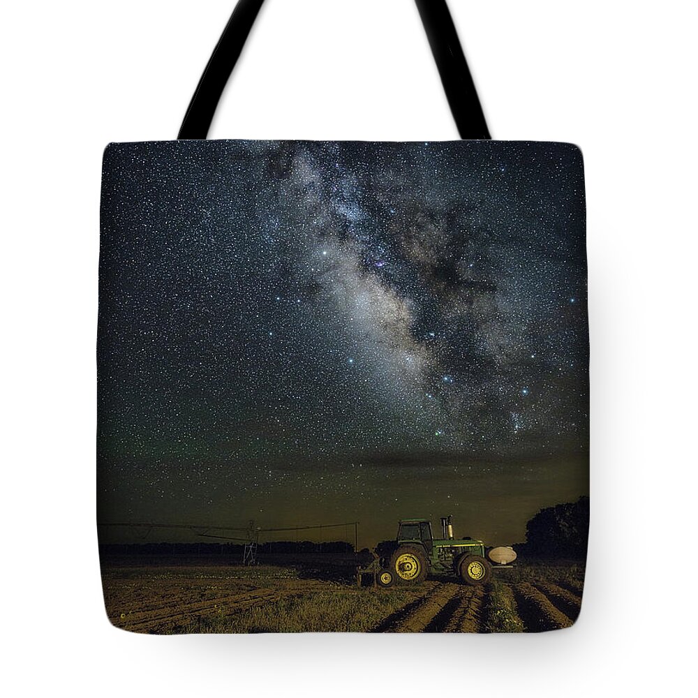 Milky Way Tote Bag featuring the photograph Called it a Night by James Clinich