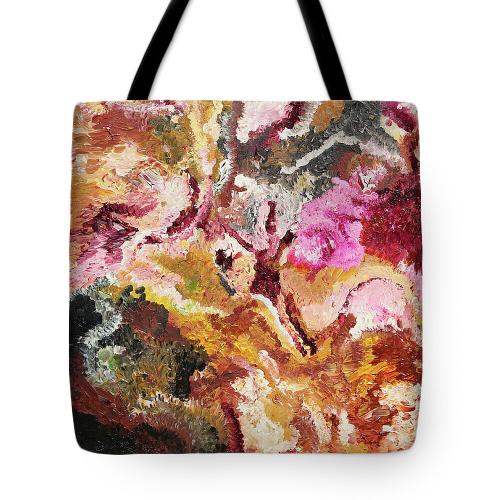 Fusionart Tote Bag featuring the painting Camellia by Ralph White