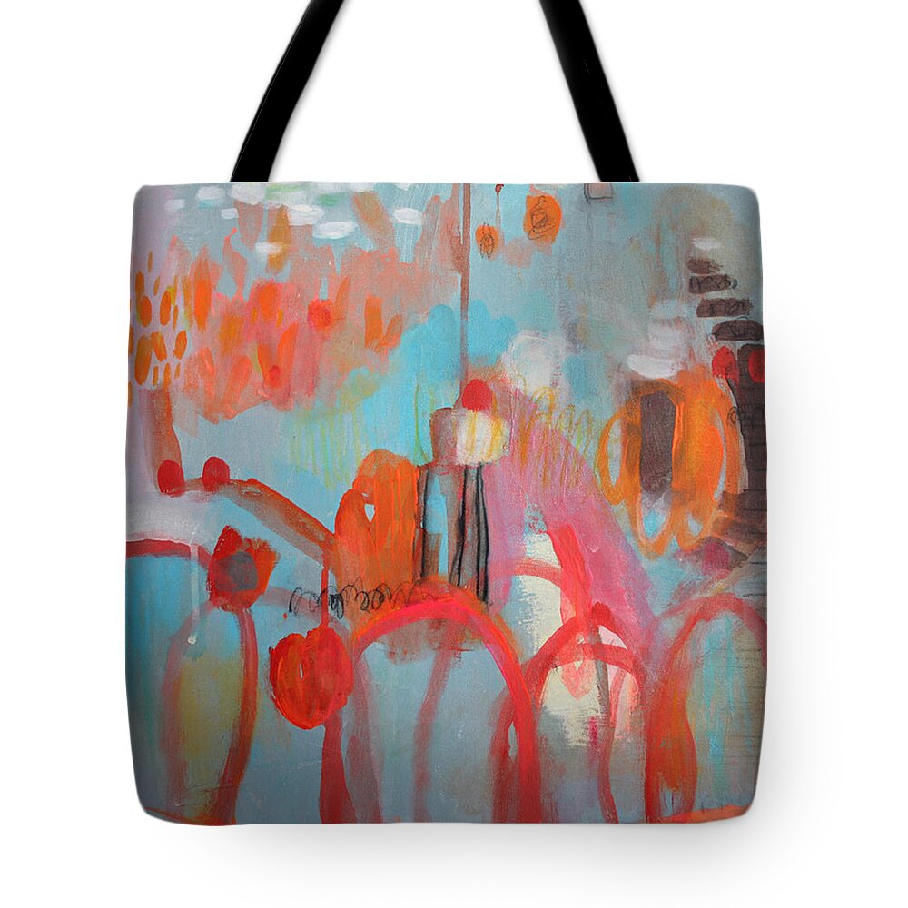 Candy Tote Bag featuring the painting Candy Forest by Janet Zoya