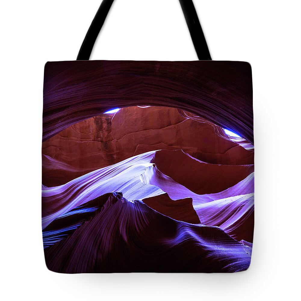 Antelope Canyon Tote Bag featuring the photograph Canyon Magic by Mike Long