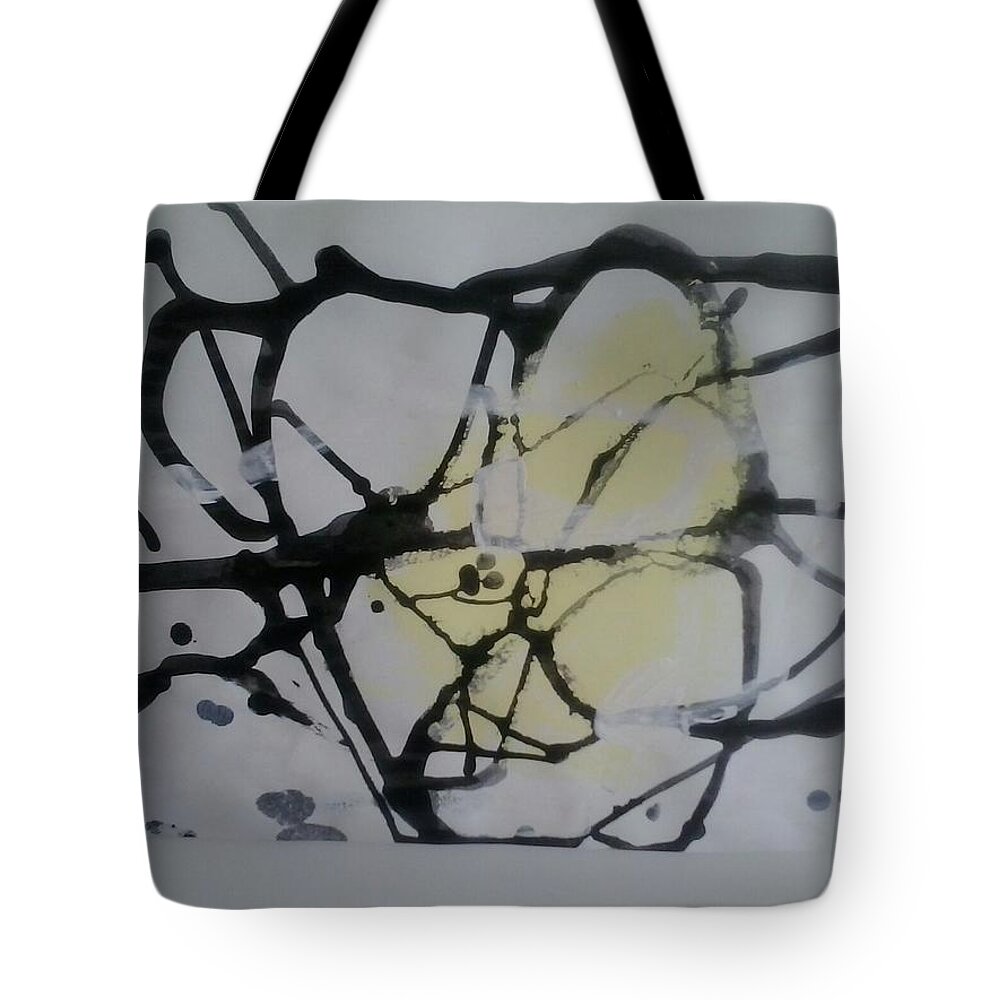  Tote Bag featuring the painting Caos 26 by Giuseppe Monti