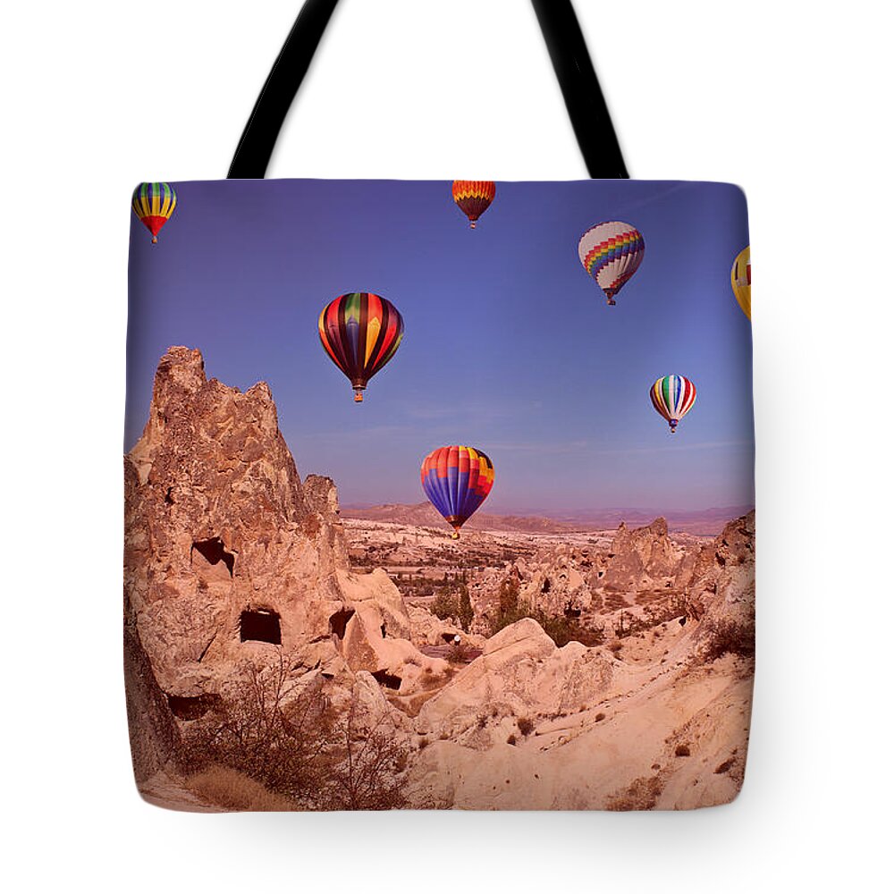 Cappadocia Tote Bag featuring the photograph Cappadocia by Binka Kirova