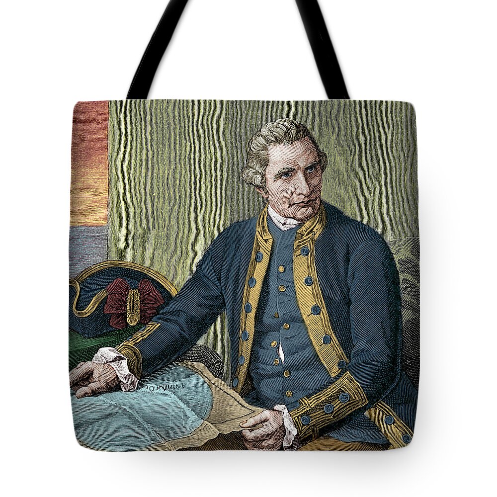 Captain James Cook Tote Bag by English School - Fine Art America