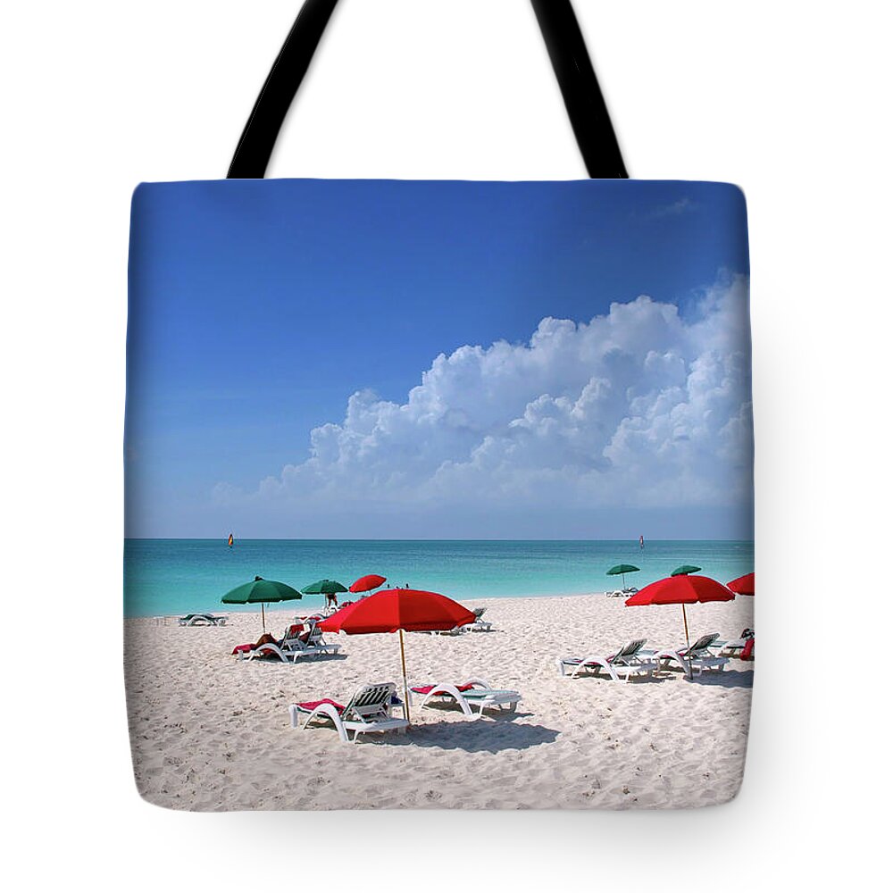 Ocean Tote Bag featuring the photograph Caribbean Blue by Stephen Anderson