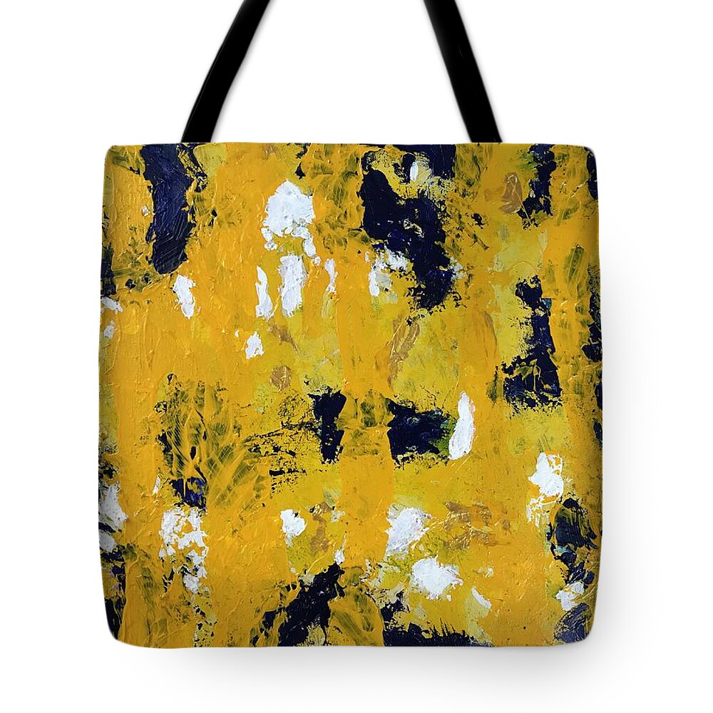 Smile Love Caribbean Yellow Sun Sea Blue Ocean Fun Vacation Tote Bag featuring the painting Caribbean Escape by Medge Jaspan