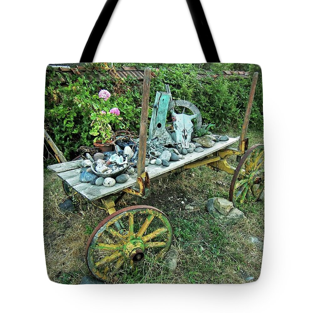 Still Life Tote Bag featuring the photograph Cart still life by Martin Smith