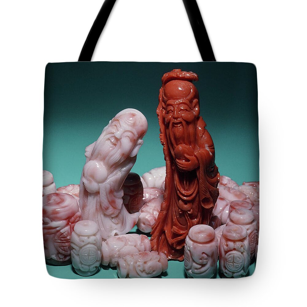 Carved Coral Tote Bag by Joel E. Arem - Science Source Prints