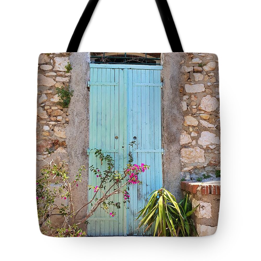 Door Tote Bag featuring the photograph Castle Door by Andrea Whitaker