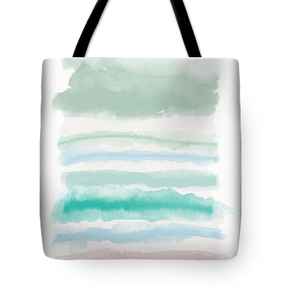 Watercolor Tote Bag featuring the painting Catalina 1- Art by Linda Woods by Linda Woods
