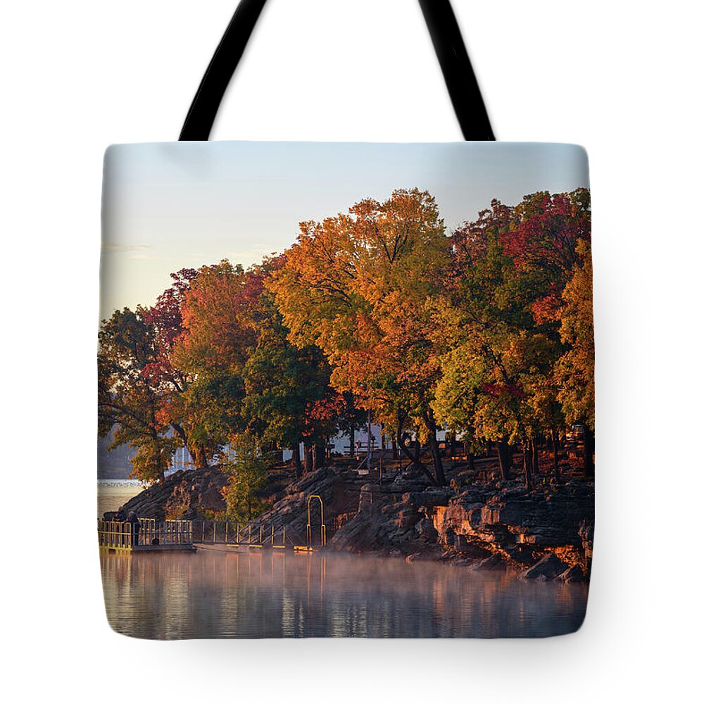 Fall Tote Bag featuring the photograph Catch and Release by Michael Scott