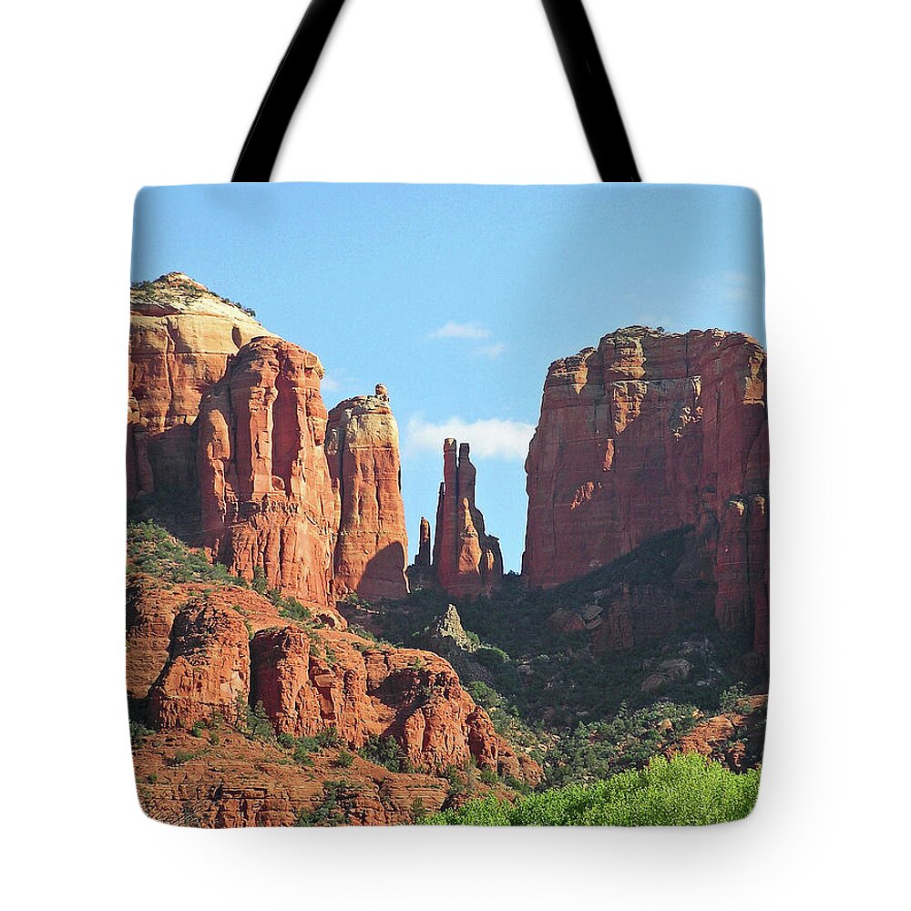 Tranquility Tote Bag featuring the photograph Cathedral Rock by Matt Champlin