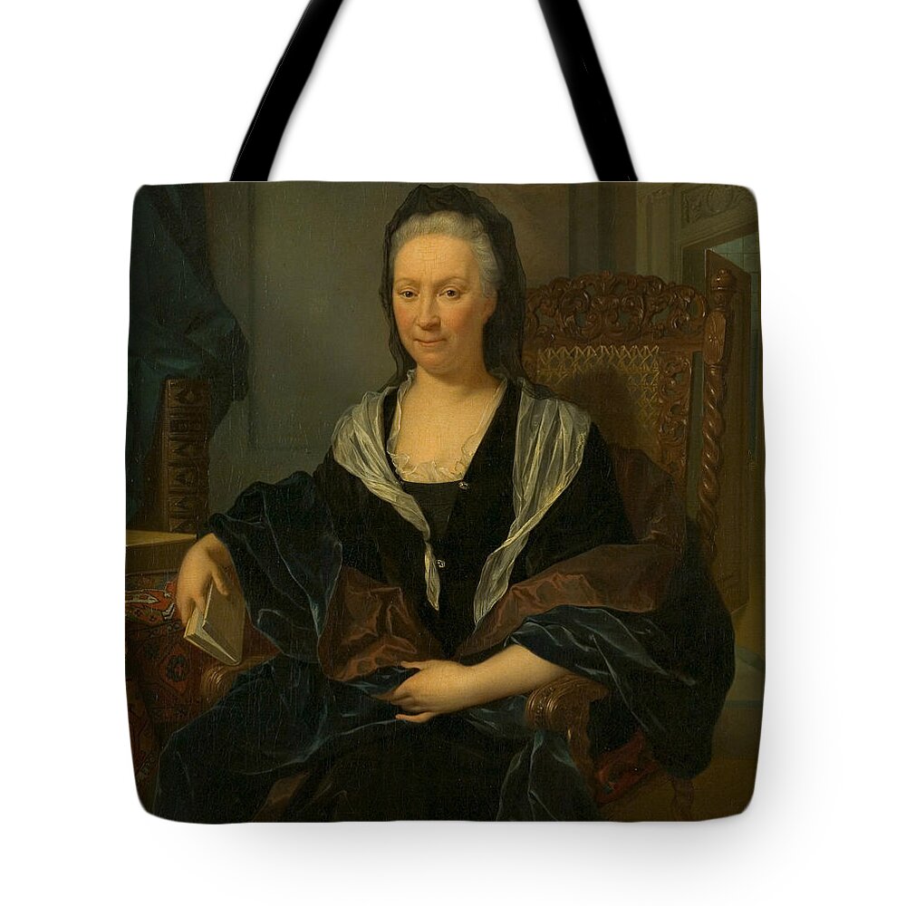 18th Century Art Tote Bag featuring the painting Catherina Hochepied by Nikolaas Verkolje