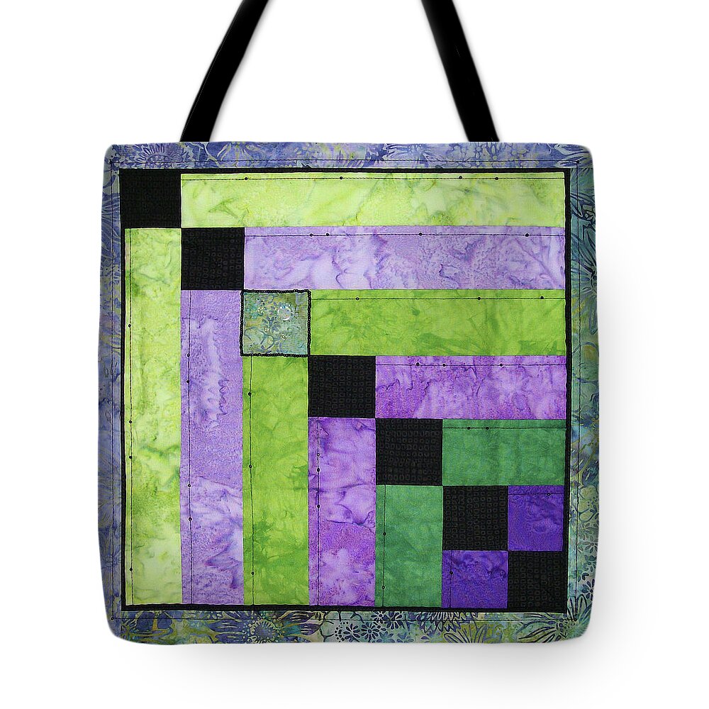 Art Quilt Tote Bag featuring the tapestry - textile Celebrate Your Differences by Pam Geisel