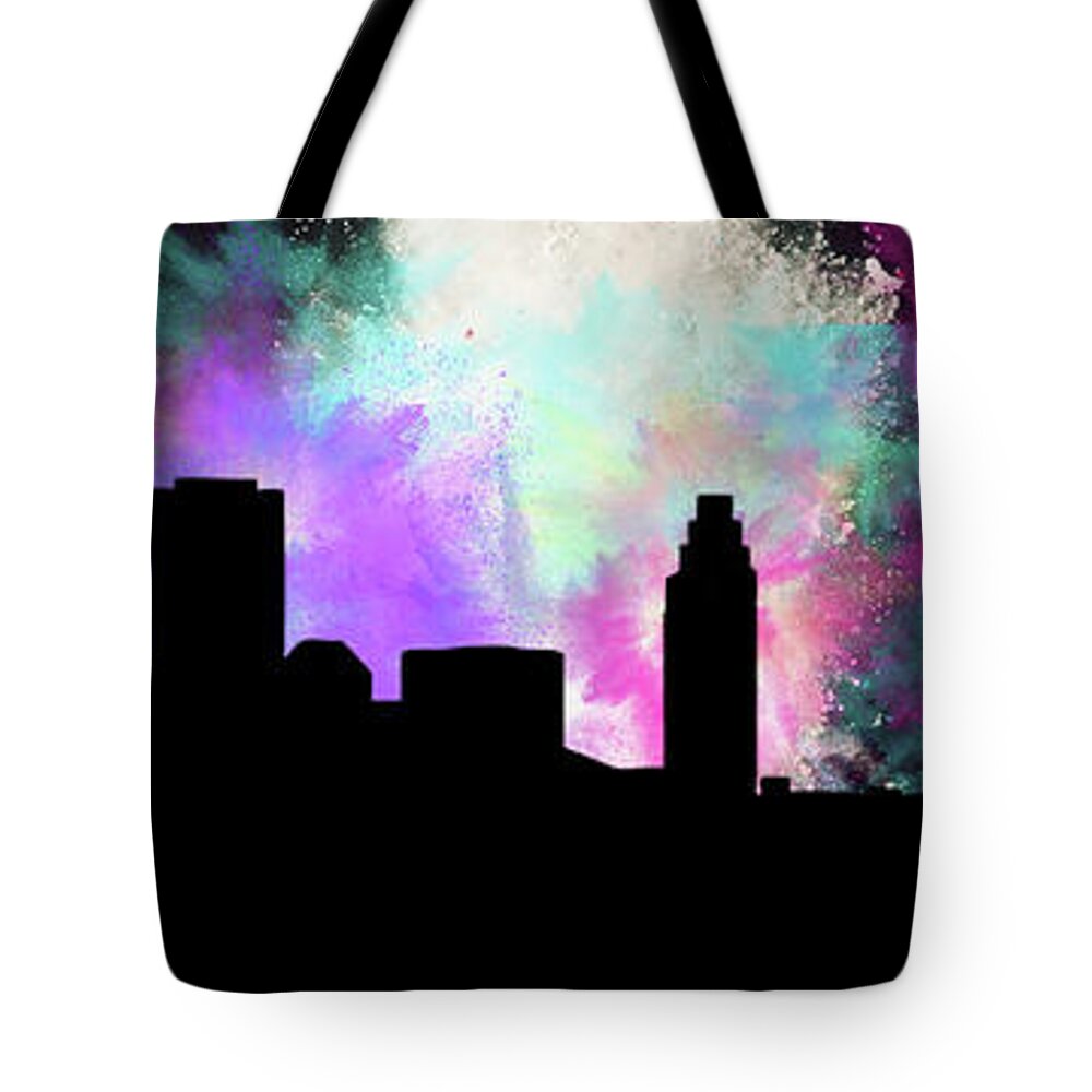 Fireworks Tote Bag featuring the digital art Celebration Cleveland by Pheasant Run Gallery