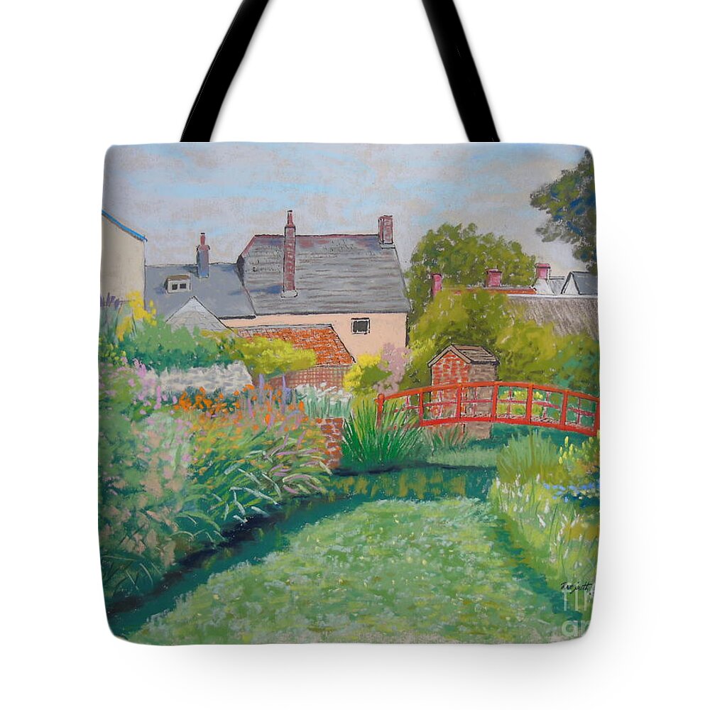 Pastels Tote Bag featuring the pastel Cernes Abbas by Rae Smith PAC