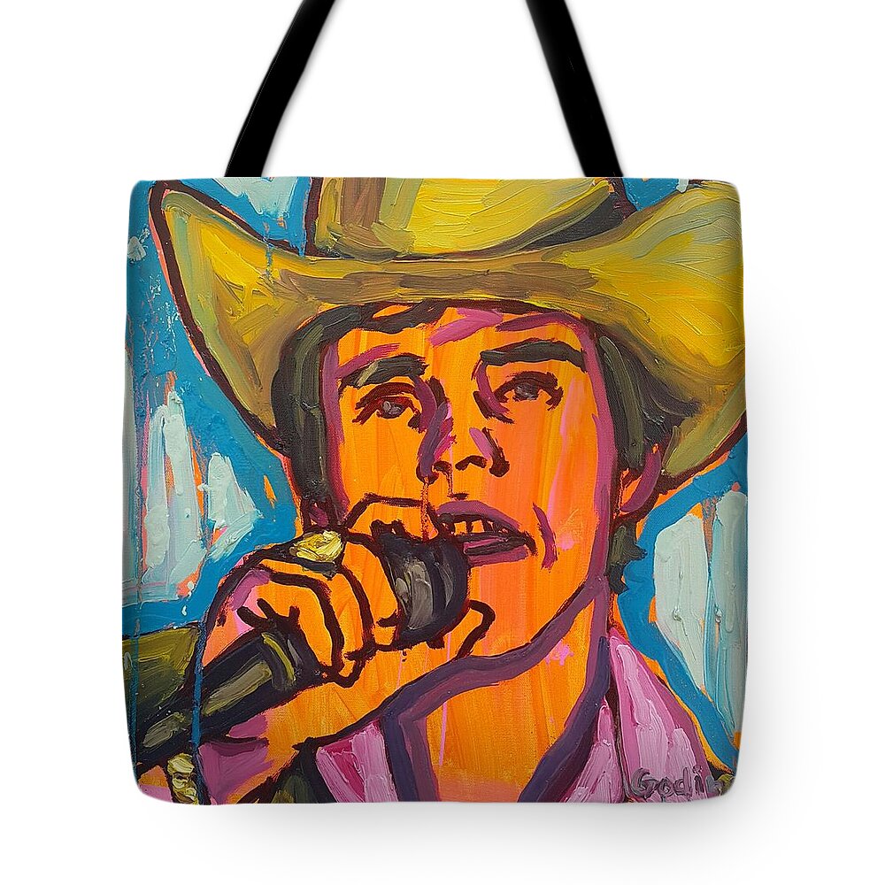 Chalino Sanchez Tote Bag featuring the painting Chalino Sanchez by Ivan Godinez
