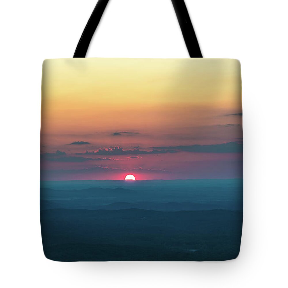Alabama Tote Bag featuring the photograph Cheaha Wilderness Sunset - Summer by James-Allen