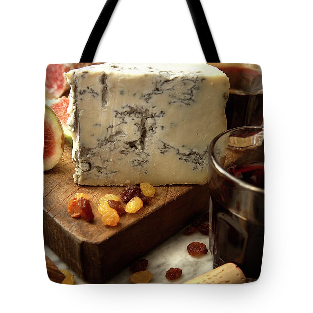 Cheese Tote Bag featuring the photograph Cheese Stills Blue Cheese by Floortje