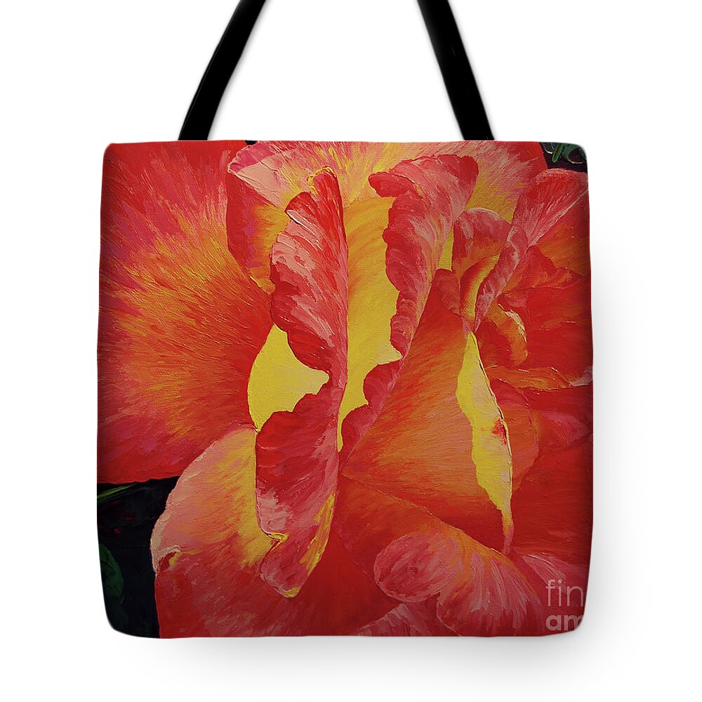 Flower Tote Bag featuring the painting Cheryl's Favorite by Cheryl Fecht