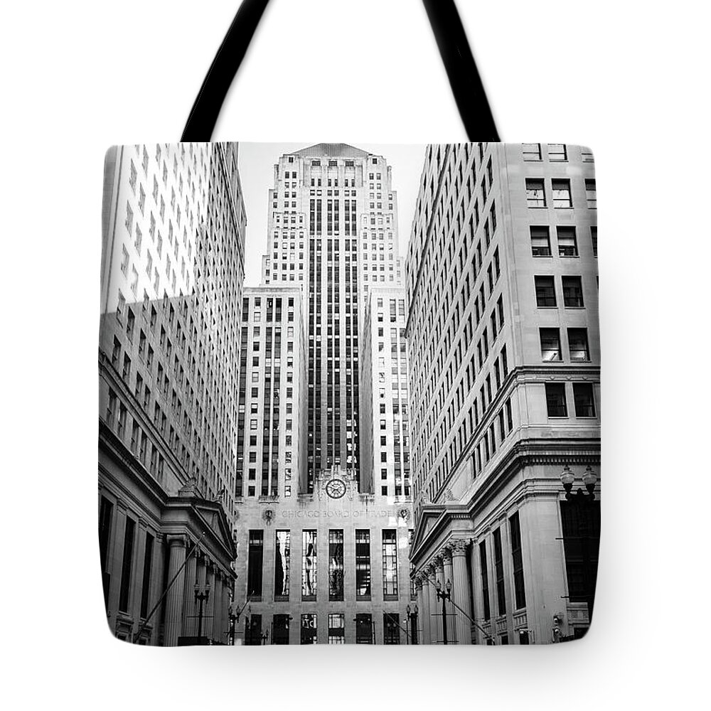 Chicago Tote Bag featuring the photograph Chicago Board of Trade by Patty Colabuono