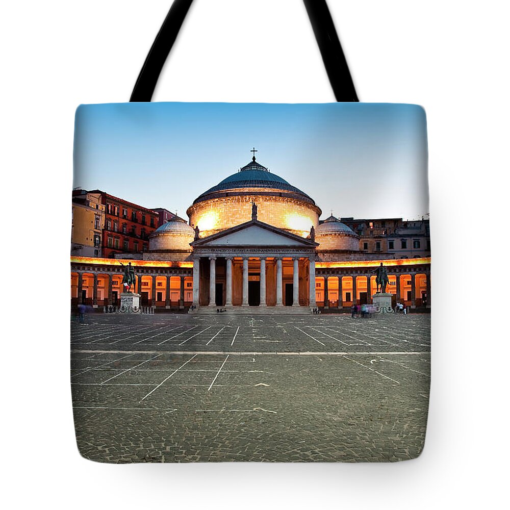 People Tote Bag featuring the photograph Chiesa Di San Francesco Di Paola On by Richard I'anson