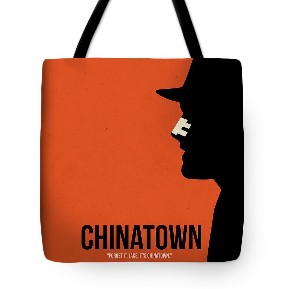 Chinatown Tote Bag featuring the digital art Chinatown by Naxart Studio