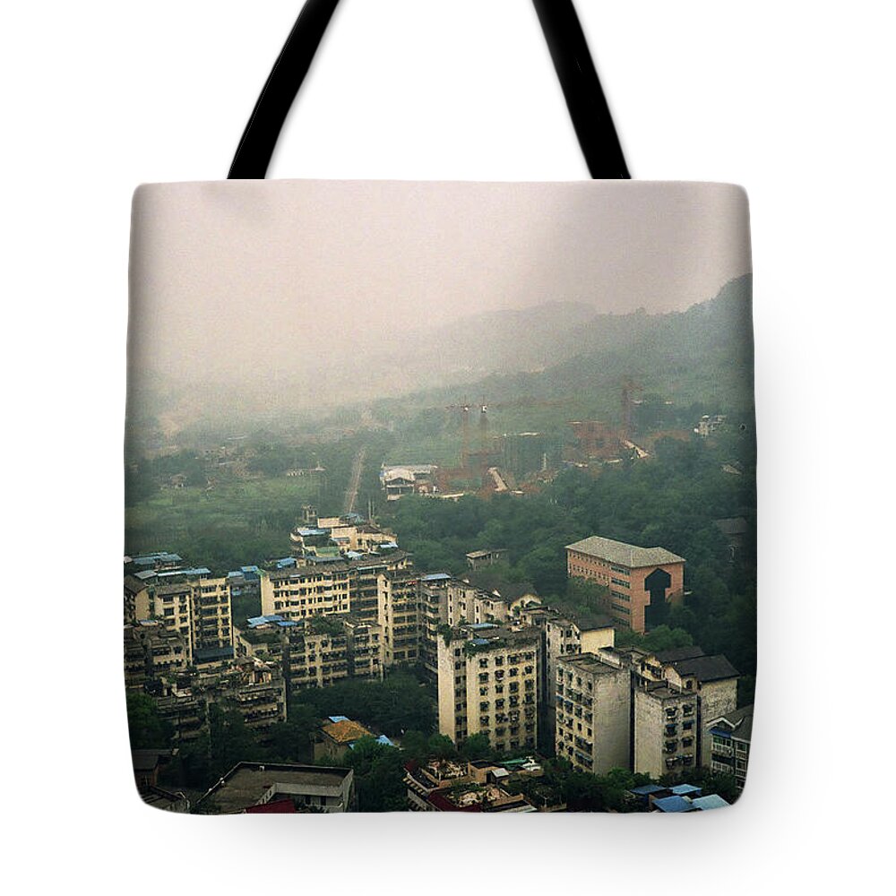 Education Tote Bag featuring the photograph Chongqing Buildings by Shawnfeng