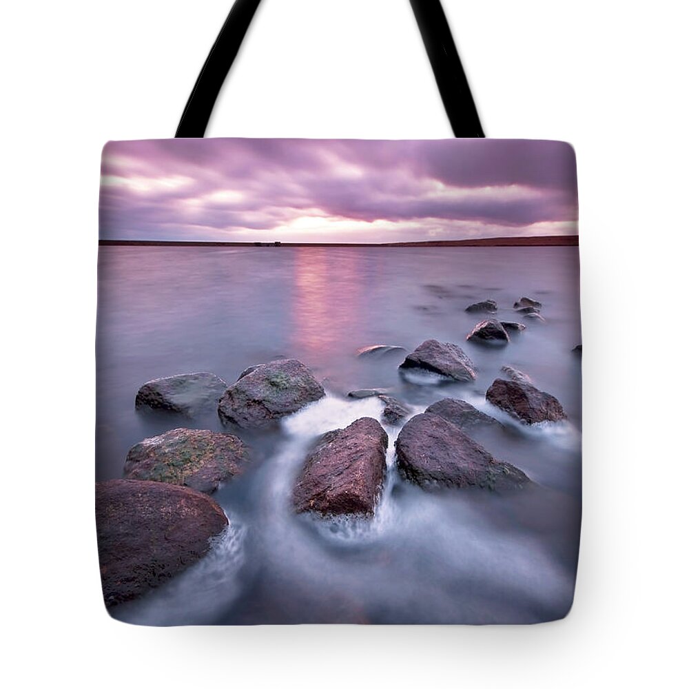 Scenics Tote Bag featuring the photograph Choppy Waters by Simon Higginbottom