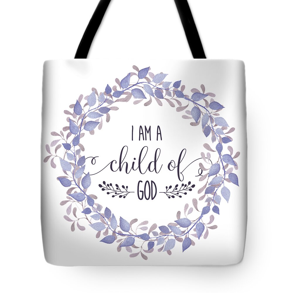 Christian Bible Verse Quote - Be Still - Child of God Tote Bag by Wall Art  Prints - Pixels Merch